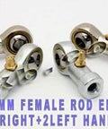 4 Female Rod End 14mm PHS14 2 Right Hand and 2 Left Hand Bearing - VXB Ball Bearings