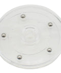 Clear acrylic turntable with ball bearings, part of Two Pack Four Inch Lazy Susan Turntables With Acrylic Ball Bearing For 360 Degree Rotation