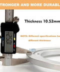 Caliper measuring 4 Inch Aluminum Alloy Lazy Susan Swivel Bearing, showcasing thickness, smooth rotation, and durable design.