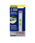 Compact 4 Inch Aluminum Line Level with precision vial in retail packaging, Swanson Tool.