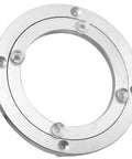 4 Inch Aluminum Alloy Lazy Susan Swivel Bearing shown in a top view, featuring a heavy duty round rotating turntable base.