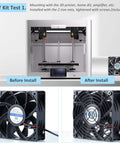 DIY installation of 4 Inch Axial Exhaust Fan 120mm 12V With Dual Ball Bearings 3000RPM For Soldering and Paint Booth Kit