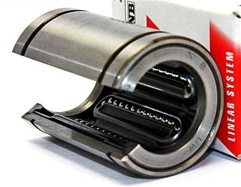 NB SW64-OP 4 inch Ball Bushings Linear Motion showing metal construction for stable alignment in mechanical systems, 1-pack