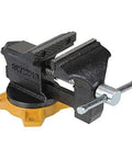 4-Inch Bench Vise for Workshop Use With 270-Degree Swivel Base, Heavy Duty 4-Lug Base, Anvil And Anvil Horn, Gray Finish