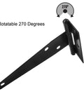 4 Inch T Strap Hinges Black Heavy Duty Tee Hinge For Barn Shed Doors Wrought Iron Durable Anti Rust Corrosion Resistant 270 Degree