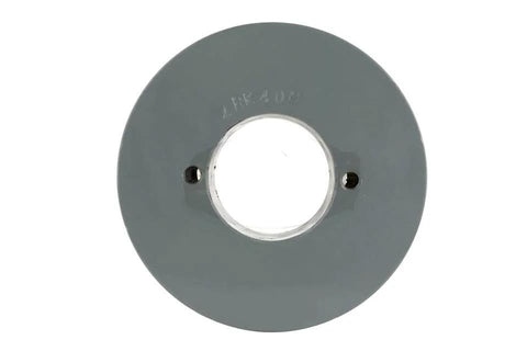 Durable 4 inch cast iron dual groove pulley designed for B5L belts and a 1-3/8 inch shaft, showing solid steel H bushing.