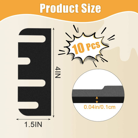 10 Pack 4 Inch Door Hinge Shims 0.040 Inch Thickness For Door Hinge Repair Kit Style B with product dimensions