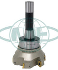 4 Inch 90 Degree Indexable Face Mill With R8 Arbor Six Pro Grade APKT1604 Inserts Included Pre Installed For Steel And Metalworking