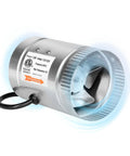 4 Inch Inline Booster Duct Fan 100 CFM Quiet High Performance HVAC Exhaust For Grow Tents Basements Bathrooms Kitchens Attics Durable Balanced Impeller No Fuss Quiet Operation With Permanently Lubricated Bearing By iPower