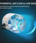 4 Inch Inline Booster Duct Fan 100 CFM Quiet High Performance HVAC Exhaust with durable balanced impeller by iPower