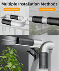 Ultra Quiet 4 Inch Inline Duct Fan With Stepless Speed Controller For Grow Tents Basements Bathrooms Workshops And Attics High Efficiency Exhaust Ventilation 183 CFM Low Noise ONVEAN showing multiple installation methods in parallel and series connections