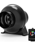 Powerful 4 Inch Inline Duct Ventilation Fan With 195 CFM And Variable Speed Controller For Hydroponics Grow Tent Toolazy