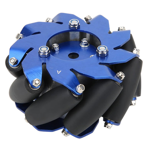 4 Inch Mecanum Wheel Right Side Aluminum Omnidirectional Wheel With TPU Rubber Rollers 45 Degree Industrial Robot Part