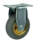 4" Inch Medium Duty Caster Wheel 154 pounds Rigid Rubber Top Plate - VXB Ball Bearings