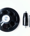 Four Inch Metal Handwheel Fits Half Inch Shaft For Table Saws Drill Presses Lathes And CNC Machines, includes handle and screws
