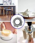 4 Inch Square Lazy Susan Hardware Rotating Bearing Plate With 300 Pound Capacity Ideal For DIY Turntables Serving Trays