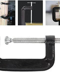 4 Inch C Clamp Set Heavy Duty Steel C Clamps Industrial Strength For Woodworking Welding And Building 2 Piece Set