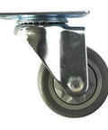 ✝️ 4" inch Caster Wheel - TPR - Top Plate Mount designed for smooth motion and stable alignment in automation and mechanical systems, 1-pack