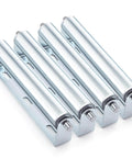 4 Pack 10 Inch Long Roller and Bracket Set with 1.5" Diameter, Galvanized Steel Conveyor Roller for Conveying Heavy Objects, Canoe, Kayak, Woodworking designed for smooth motion and stable alignment in automation and mechanical systems, 1-pack.
