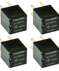 4 Pack Ultra Micro ISO Automotive Relay 12V DC 20A 4 Pins General Purpose For Your Ride Car Projects Replacement Part