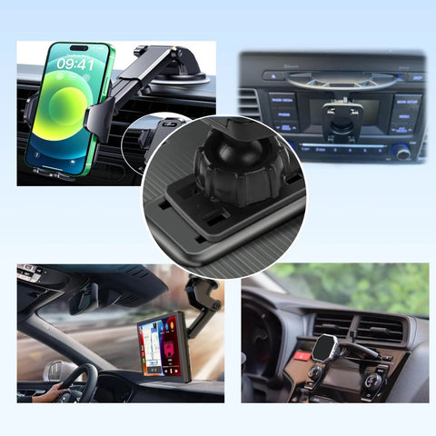 4 Pack Replacement Tightening Nuts With Button Lock For 17mm Ball Joint Mount Socket on various car mounts