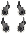 4 Pack Mop Bucket Casters Replacement 3 Inch TPR Soft Rubber Swivel Stem Caster Universal Silent Wheels For Mop Buckets