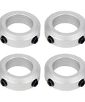 4 Pack 30mm Bore Aluminum Shaft Collars With Screw Style Clamping, 46mm Outer Diameter, 15mm Width, Durable Aluminum Alloy