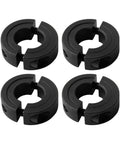 4-Pack Shaft Collar 1" Bore, 1045 Steel Double Split Clamp-On Shaft Collars Style, 1-3/4" OD, 1/2" Thickness, with M4 Set Screws