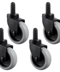 Four Piece Mop Bucket Wheel Replacement Set Non Marking TPR Casters For Models 7570 L2 7571 7580 7581 7582 7583 And WaveBrake