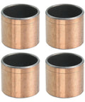Set Of 4 Sleeve Bearings With 7/8 Inch Bore, 1 Inch Outer Diameter And 7/8 Inch Length, Oilless Self Lubricating Bronze Sintered Bushings
