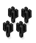 4 Pack Parallel Clamp Positioning Blocks For Stable Clamping And Gluing On Three Quarter Inch Dog Holes, Fits Workbenches And Most Standard Parallel Clamps, PowerTec 48 Inch Compatible, Heavy Duty Base To Prevent Slippage