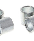 4-Pack Skateboard Steel Spacers Kit showing four steel spacers for skateboard bearings, designed for improved wheel alignment.