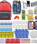 Four Person 72 Hour Deluxe Emergency Kit Backpack With First Aid Gear Survival Blanket Power Station Emergency Food And Hygiene Supplies For Earthquake Fire Flood Preparedness