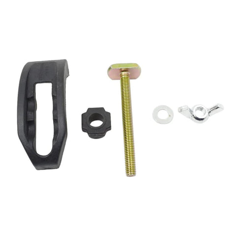 Components of 4 Piece Arcuate Press Plate Clamps for T Track Hold Down Fixtures Universal CNC Router and Drill Press Accessories