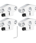 4 Pieces SHF8 Aluminum Linear Rod Rail Shaft Support Clamps for 8mm Diameter Shaft with Wrench Included, Heavy Duty Mounting Brackets