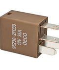 4 Pin 12V 35A Multi-Purpose Power Relay Set Of 2 95230-2P030 for Hyundai and Kia, side view showing metal pins for wiring harness upgrades