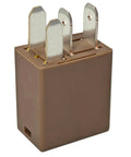 Brown 4 Pin 12V 35A multi-purpose power relay for Hyundai and Kia, front view, durable build, model 95230-2P030