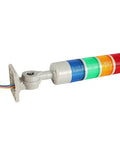 4 Tier Andon Signal Tower Light With Rotatable Base From Luban, Industrial Warning Lamp with red, yellow, green, blue lights, side view