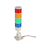 4 Tier Andon Signal Tower Light With Rotatable Base From Luban, Industrial Warning Lamp in red, yellow, green, blue tiers