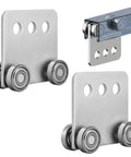 2Pcs 4 Wheel Trolley Assembly Rollers Four Bearing Trolley Assembly for 1-5/8" Wide and All 1-5/8" or Taller Strut Channel
