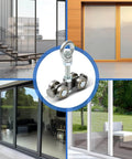 2 Pcs 4 Wheel Silent Trolley Assembly Rollers with Hidden Bolt Design for quiet sliding in doors and rail systems