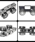 ✝️ 4 Wheel Trolley Assembly Rollers, Upgraded Load & Stable Silent Roller Trolley Compatible with 1-5/8" Wide and Taller Strut Channel