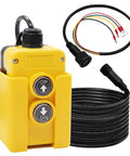 4 Wire Dump Trailer Remote Control Switch 12V DC Up Down Momentary Dual Button Control For Double Acting Hydraulic Pump Power Unit MG018 4W