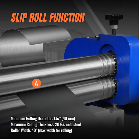 40 Inch Three In One Pan And Box Brake With Slip Roll Shear And Bending Functions For Sheet Metal 20 Gauge Mild Steel Roller