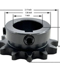 40 Tooth Roller Chain Sprocket for 40 Chain One Inch Bore Type B Built Tough Hardened 1045 Steel Antirust Drive Sprocket
