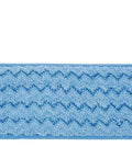 Sam microfiber 18-inch hook-and-loop mop frame with blue pad, front view