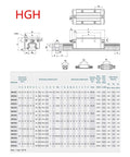 Technical drawing and specifications for 2Pcs HGR15-400MM Linear Rails kit with 4 Bearing Block, SFU1204-400MM Ball Screw