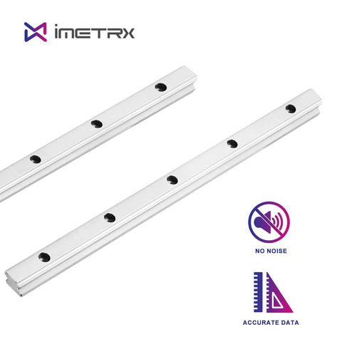 High Precision 400mm Linear Guide Rail Kit With Two Rails And Four HGH20CA Bearing Blocks Rust Resistant For 3D Printers CNC Routers