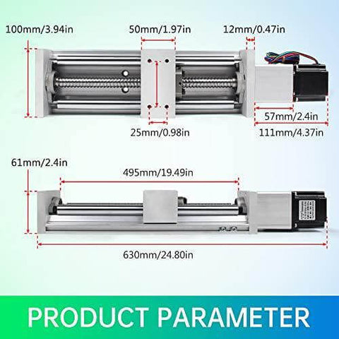 400mm Stroke CNC Linear Stage Motion Actuator, Double Optical Axis X Y Z Axis Linear Slide Rail Aluminum Alloy Cross Sliding Table SBR16 Linear Rail Guide SFU1605 Ballscrew for CNC - Buy Bearings online - Fast US Shipping