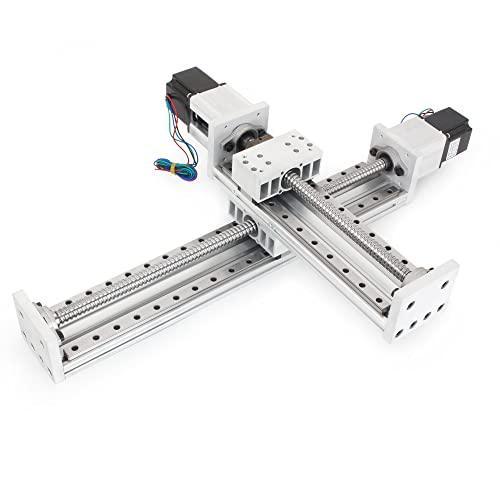400mm Stroke CNC Linear Stage Motion Actuator X Y Z Axis Linear Slide Rail  Aluminum Alloy Cross Sliding Table Linear Rail Guide SFU1605 